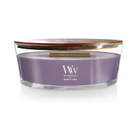 Amethyst & Amber Kerzenglas Ellipse 453,6g mit Knisterdocht