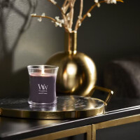 Amethyst & Amber Milk Kerzenglas Mittel 275g mit Knisterdocht