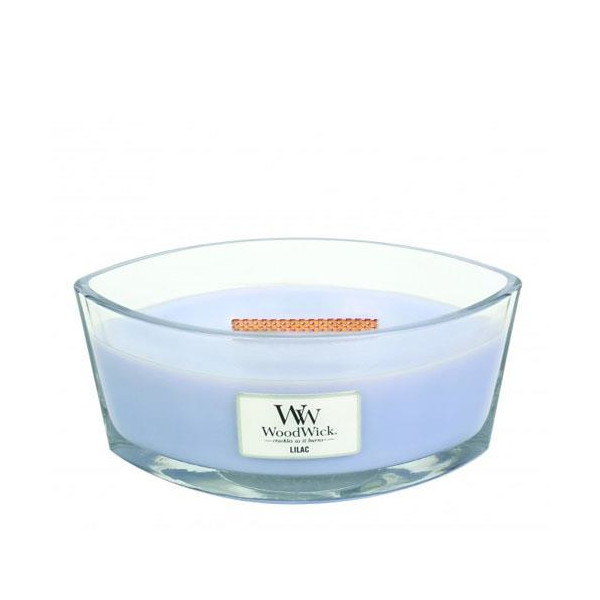 WoodWick® Lilac Kerzenglas Ellipse 453,6g mit Knisterdocht