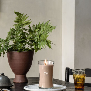 Patchouli Creme Kerzenglas Gro&szlig; 609,5g mit Knisterdocht
