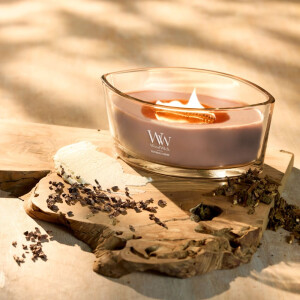 Patchouli Creme Kerzenglas Ellipse 453,6g mit Knisterdocht