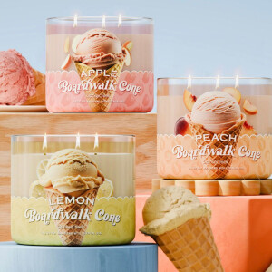 Apple Boardwalk Cone 3-Docht-Kerze 411g