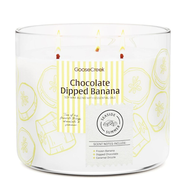 Chocolate Dipped Banana 3-Docht-Kerze 411g