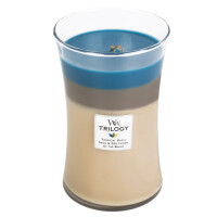 WoodWick® Nautical Escape Trilogy Kerzenglas Groß 609,5g mit Knisterdocht
