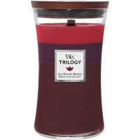 WoodWick® Sun-Ripened Berries Trilogy Kerzenglas Groß 609,5g mit Knisterdocht