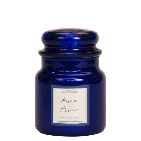 Village Candle® Arctic Spring 2-Docht-Kerze 411g Limited Edition Metallic Line