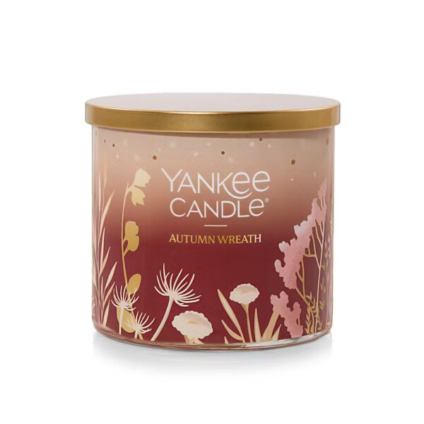 Autumn Wreath™ 3-Docht-Kerze 411g