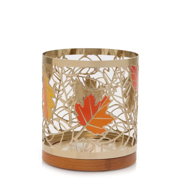 Fall Leaves Metallkerzenhalter - Jar Holder