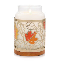 Fall Leaves Metallkerzenhalter - Jar Holder