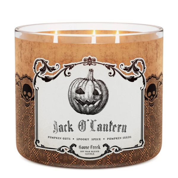 Jack OLantern 3-Docht-Kerze 411g