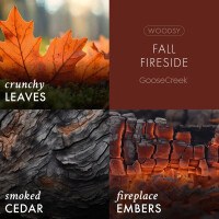 Fall Fireside 3-Docht-Kerze 411g