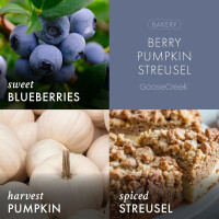 Berry Pumpkin Streusel 3-Docht-Kerze 411g