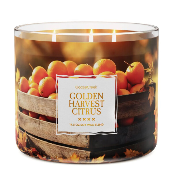 Golden Harvest Citrus 3-Docht-Kerze 411g