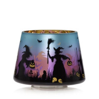 Flicker Halloween Witches Großer Kerzenschirm