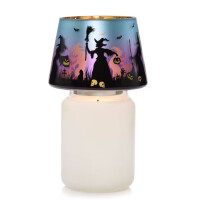 Flicker Halloween Witches Großer Kerzenschirm
