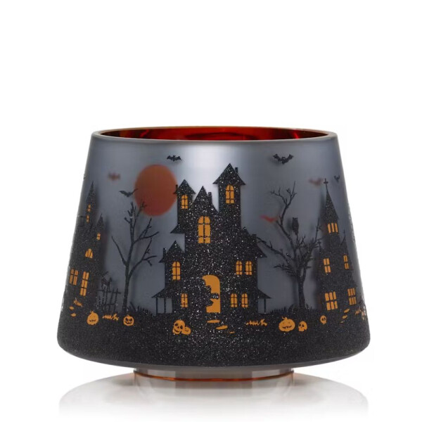 Flicker Halloween House Großer Kerzenschirm