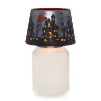 Flicker Halloween House Großer Kerzenschirm