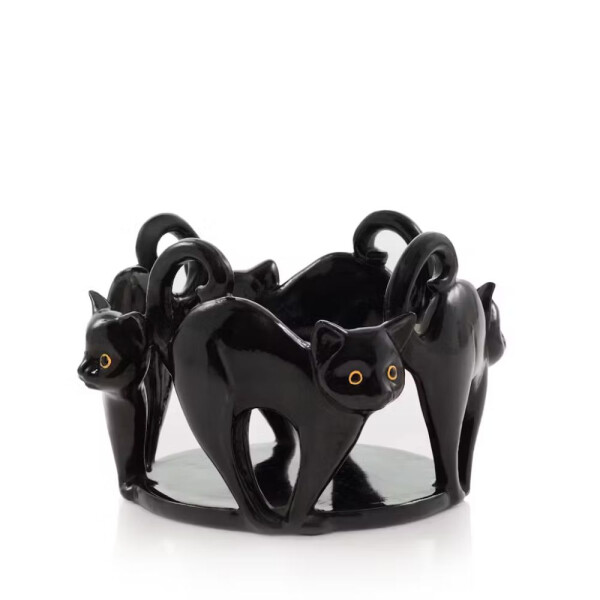 Black Cat Kerzenhalter - Jar Holder