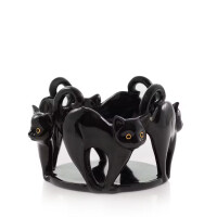 Black Cat Kerzenhalter - Jar Holder