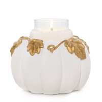 White Pumpkin Kerzenhalter - Jar Holder