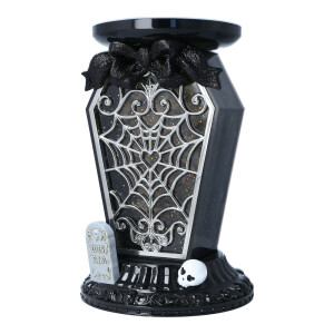 Light-Up Coffin Waterglobe Jar Holder