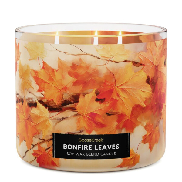 Bonfire Leaves 3-Docht-Kerze 411g