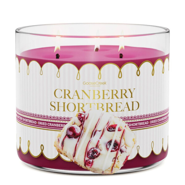 Cranberry Shortbread 3-Docht-Kerze 411g