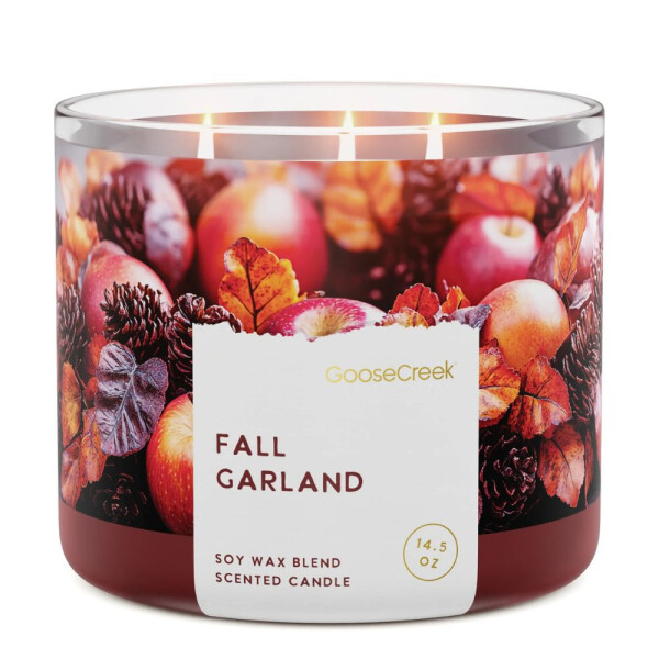 Fall Garland 3-Docht-Kerze 411g