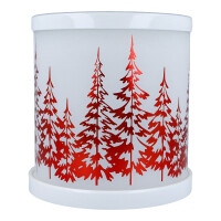 Winter Trees Red Scenterpiece™ Easy Meltcup Warmer