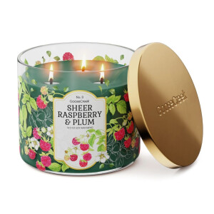 Sheer Raspberry & Plum 3-Docht-Kerze 411g