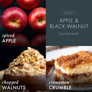 Apple &amp; Black Walnut 3-Docht-Kerze 411g