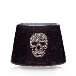 Crackle Skull Großer Kerzenschirm