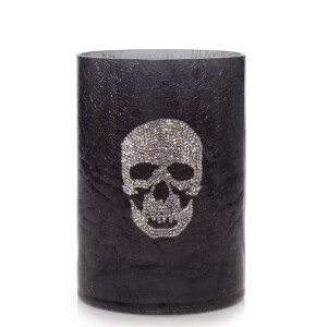Crackle Skull Kerzenhalter - Jar Holder