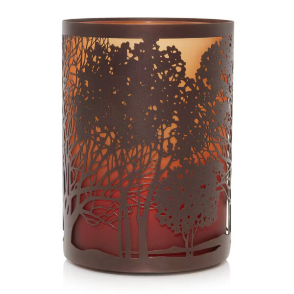 Trees Metal and Glass Kerzenhalter - Jar Holder