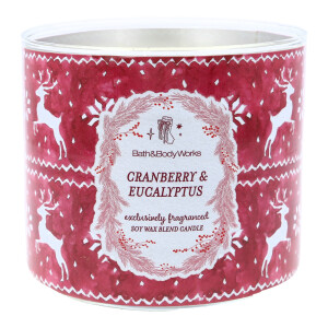 Cranberry & Euclayptus 3-Docht-Kerze 411g