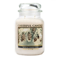 White Pinecone 2-Docht-Kerze 680g
