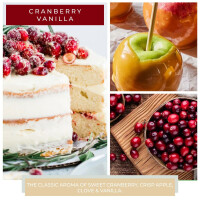 Cranberry Vanilla 2-Docht-Kerze 680g
