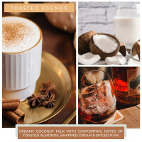 Toasted Eggnog 2-Docht-Kerze 680g