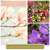 Windswept Magnolia 2-Docht-Kerze 680g