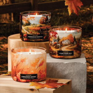 Cinnamon Woods 3-Docht-Kerze 411g