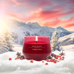 Santa On Skis Studio Glas 284g