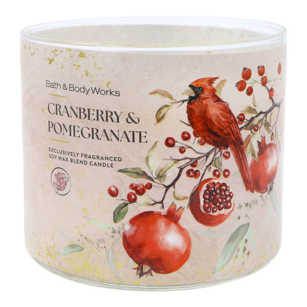 Cranberry & Pomegranate 3-Docht-Kerze 411g