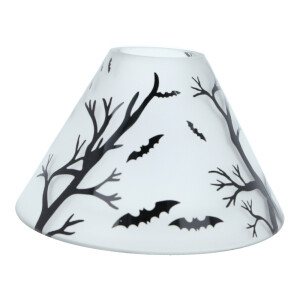 Halloween Bats Gro&szlig;er Kerzenschirm &amp; Teller im Set