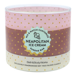 Neapolitan Ice Cream 3-Docht-Kerze 411g