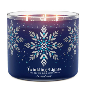 Twinkling Lights 3-Docht-Kerze 411g