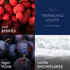 Twinkling Lights 3-Docht-Kerze 411g