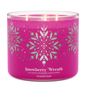Snowberry Wreath 3-Docht-Kerze 411g