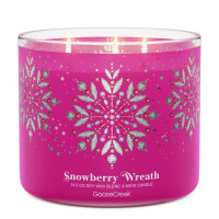 Snowberry Wreath 3-Docht-Kerze 411g