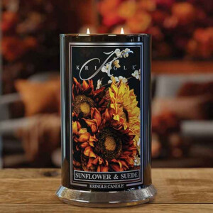 Sunflower & Suede 2-Docht-Kerze 623g