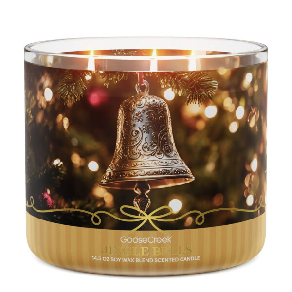 Jingle Bells 3-Docht-Kerze 411g